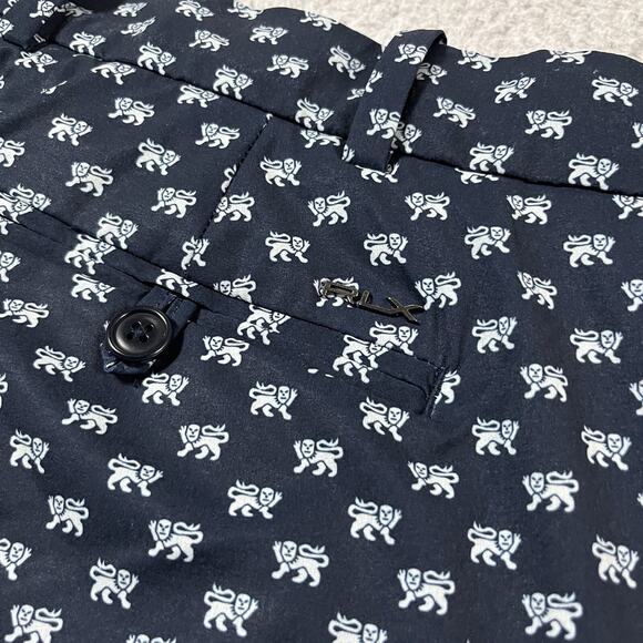 RLX Ralph Lauren Shorts Mens 36 Blue All Over Print Chino Performance Golf - Picture 12 of 13